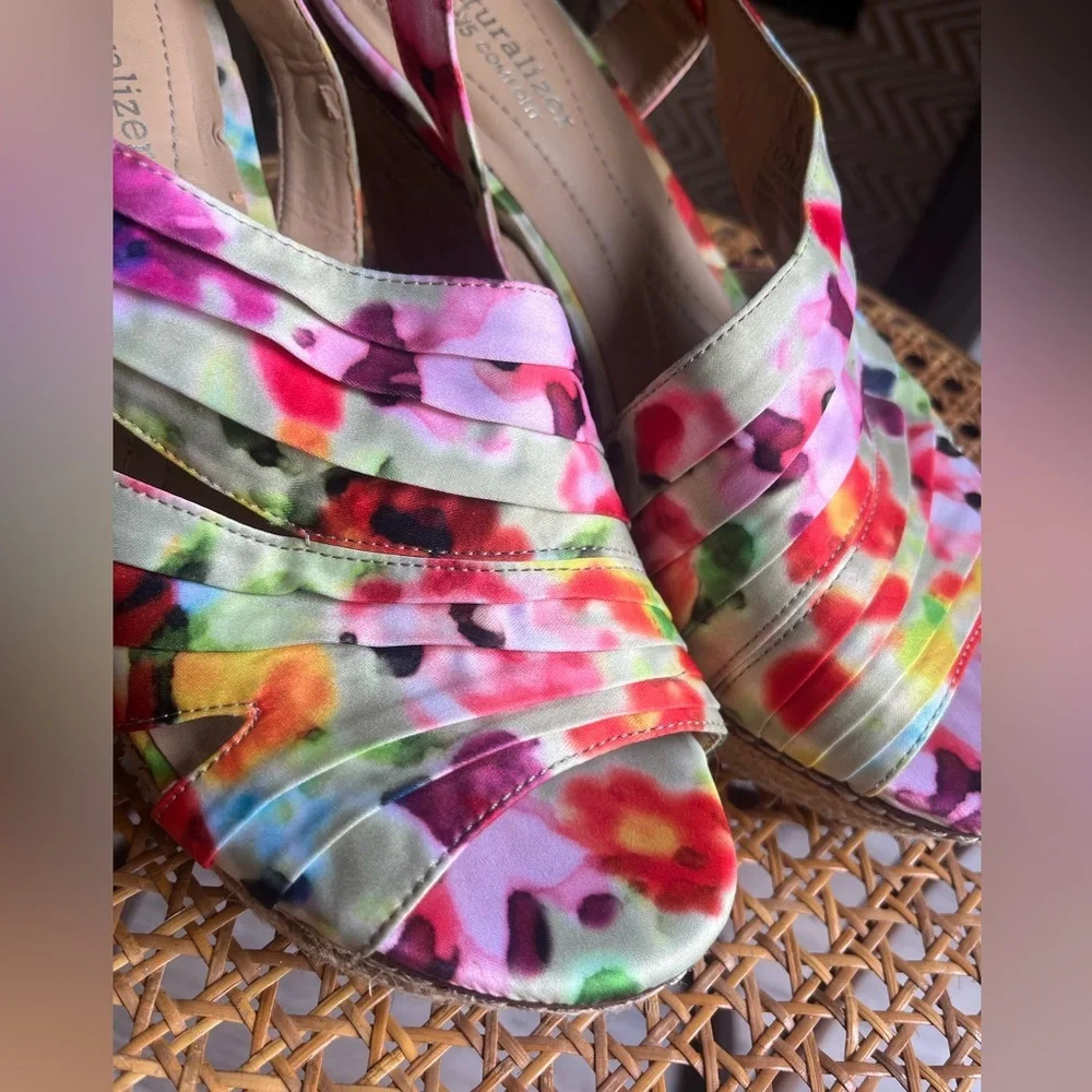Naturalizer Multicolor Strappy Wedges - Picture 5 of 12